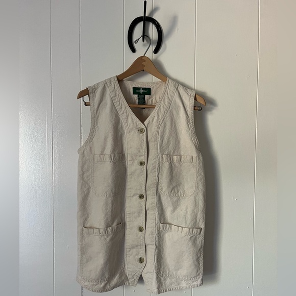 Vintage Hunt Club Cream Vest - Picture 2 of 5
